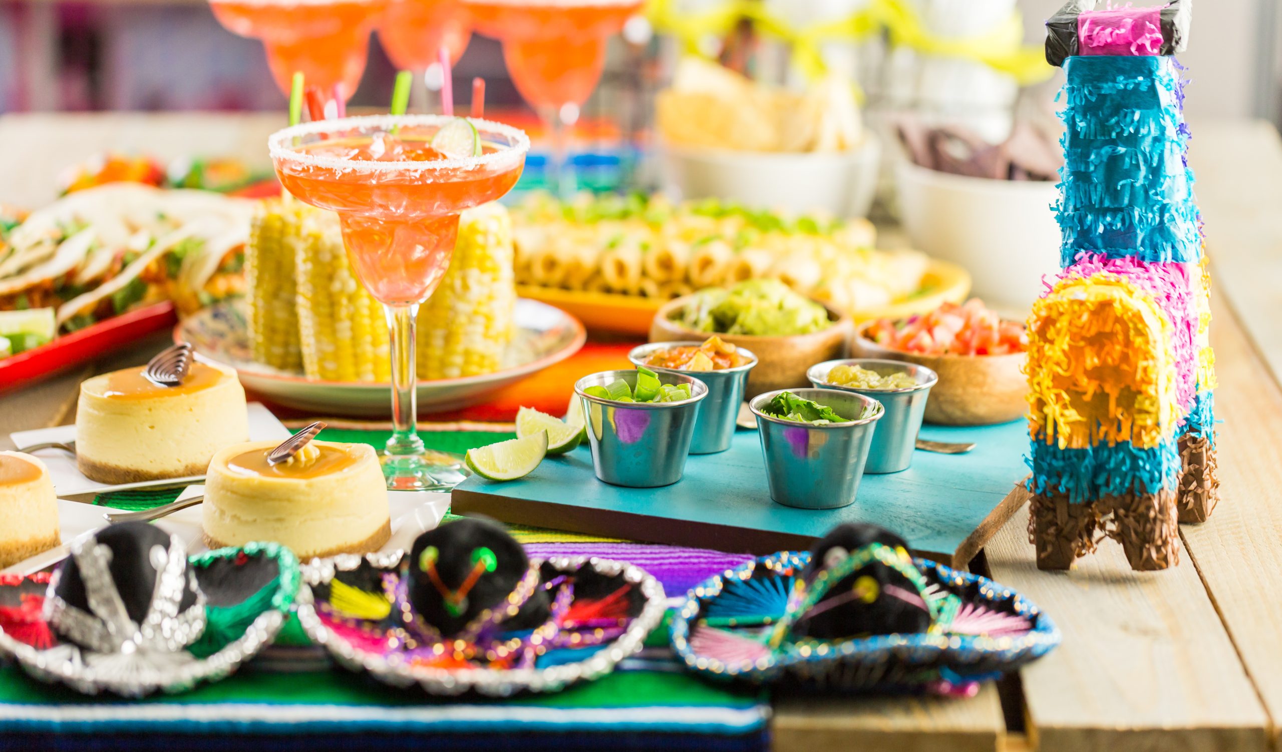 Fiesta buffet table